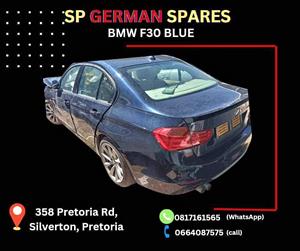 BMW f30 blue stripping parts on sale Call: or WhatsApp: