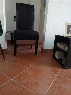 6 Brand new black chairs for sale 