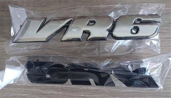 VW VR6 front grille & back badges