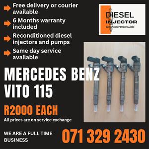 MERCEDES BENZ VITO 115 INJECTORS FOR SALE WITH WARRANTY 