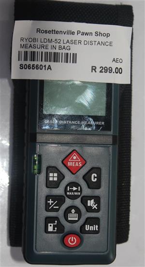 RYOBI LDM-52 LASER DISTANCE MEASURE IN BAG S065601A
