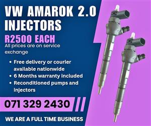 VW AMAROK 2.0 INJECTORS FOR SALE WITH WARRANTY INCLUDED