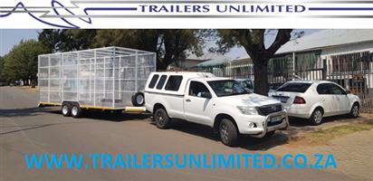 RECYCLING UTILITY TRAILER 6000 X 2500 X 2400 MESH SIDES 