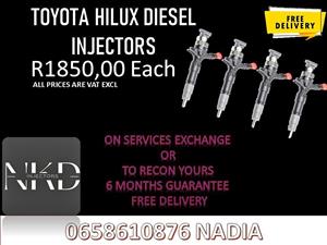 TOYOTA HILUX DIESEL INJECTORS FOR SALE OR RECON WITH WASHERS