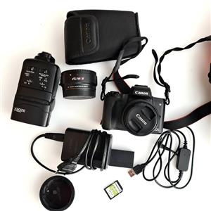 Canon EOS M50 Mirrorless Camera and Many Accessories