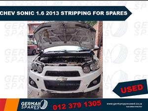 Now Stripping Chev Sonic 1.6 2013 For Spares