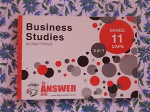 ANSWER SERIES: GR 11 BUSINESS STUDIES 