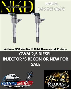 GWM 2.5 DIESEL INJECTORS AVAILABLE NOW