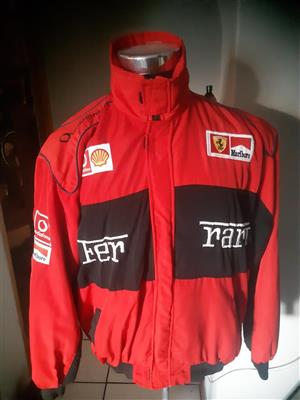 KING of F1 Authentic, Vintage Michael Schumacher branded Ferrari puffer jacket