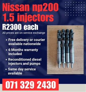 NISSAN NP200 1.5 INJECTORS FOR SALE WITH WARRANTY 