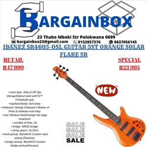 IBANEZ SR4605-OSL GUITAR 5ST ORANGE SOLAR FLARE SR