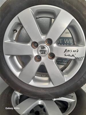 SUZUKI SWIFT 185/60 R15 RIM AND TYRE FOR SALE