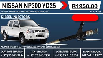 Nissan Np300 yd25 Diesel Injectors 