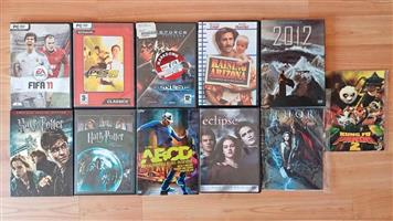 11 DVDs of Harry Potter, FIFA and Other Movies