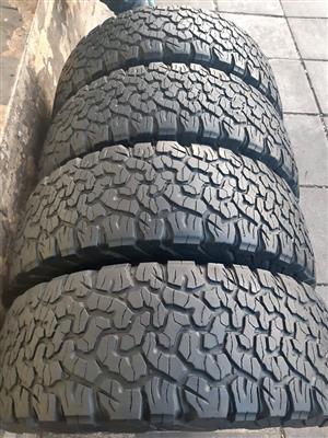 265/65/17 BF Goodrich KO2 used tyres (80% treads) 
