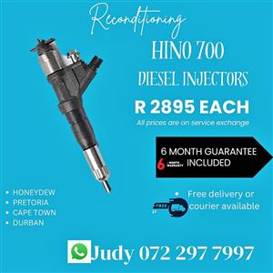 Hino 700 Diesel Injectors for sale on service exchange or to recon