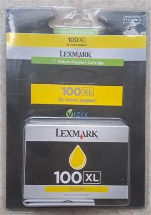LEXMARK  Cartridge 100XL YELLOW : =3x more pages =Return Program =600 pages =Aff