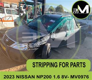 STRIPPING FOR PARTS - 20233 NISSAN NP200 1.6