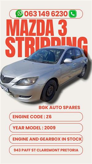 Mazda 3 stripping for spares More parts in stock Call right now