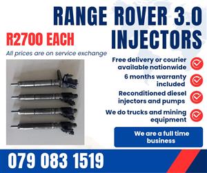 RANGE ROVER 3.0 INJECTORS FOR SALE WITH WARRANTY 