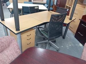 Melamine Oak office desk