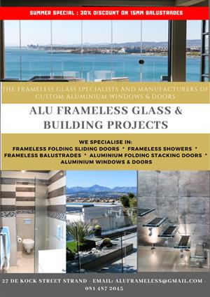 ALUMINIUM FRAMELESS GLASS SPECIALISTS