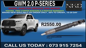 GWM 2.0L P-Series Diesel Injectors 