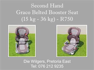 Second Hand Graco Belted Booster Seat (15 kg - 36 kg)