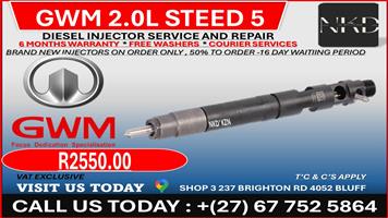 GWM 2.0L STEED 5 Diesel Injectors on Recondition