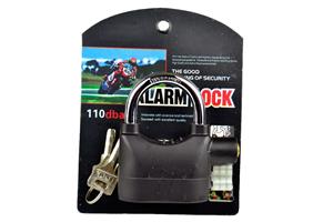 Alarm Lock with  movement and shock sensor, activates 110 Db alarm siren