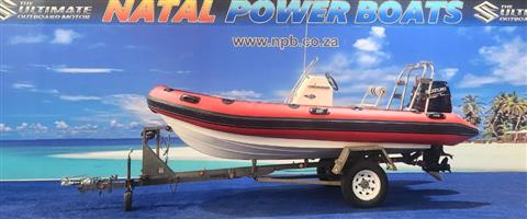 FALCON 5.1 ON TRAILER 90 HP SUZUKI 4 STROKE 