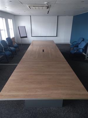 Big 16 seater boardroom table 