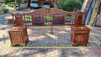 Solid imbuia bedroomsuite. Used, good condition.