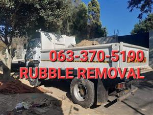 Rubble removal and site clearence