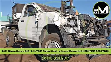 023 Nissan Navara D23 2.5L YD25 Turbo Diesel 6 Speed Manual 4x2 (STRIPPING FOR PARTS)  MV0738
