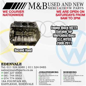 Engine Block M272 (Second Hand)  Suitable for Mercedes-Benz CLC W203  2008-2011