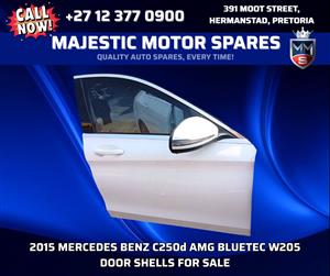 2015 Mercedes Benz C250d AMG Bluetec W205 Door Shells For Sale – Second hand