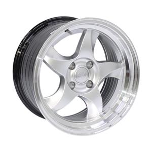 15″ XP24025 4/100 Hyper Silver Alloy Wheels