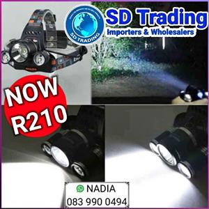 High Power Headlamp 3 x Cree T6