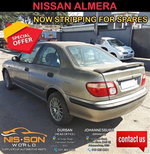 NISSAN ALMERA STRIPPING FOR SPARES