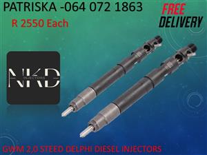 GWM 2,0 STEED DIESEL INJECTORS FOR SALE