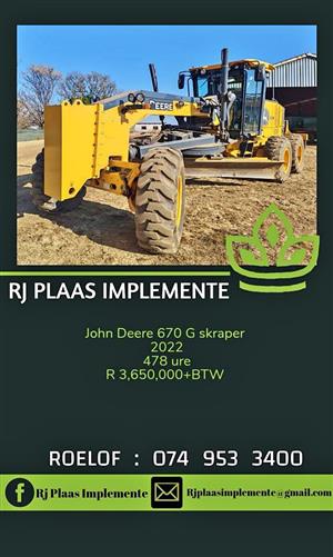 John deere 670G grader