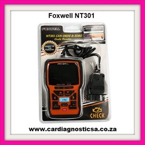 Foxwell NT301 CAN OBDII/EOBD Code Reader Support 