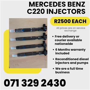 MERCEDES BENZ C220 INJECTORS FOR SALE WITH WARRANTY 