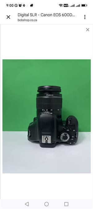 Canon 600D Digital SLR Camera with Canon 18-55mm Lens Kit - 18MP