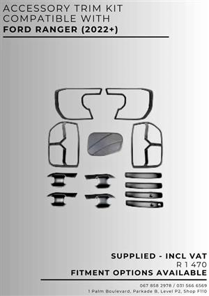 ACCESSORY TRIM KIT COMPATIBLE WITH FORD RANGER 2022+
