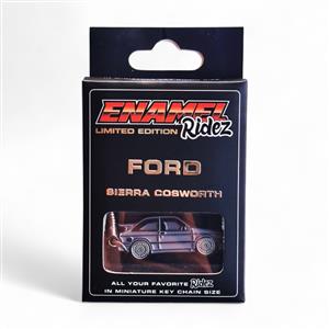 Ford Sierra Cosworth Grey - Die-Cast Enamel Keychain