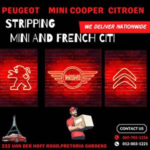 Stripping Mini, Peugeot & Citroën – Engines, Gearboxes, Body Parts Available