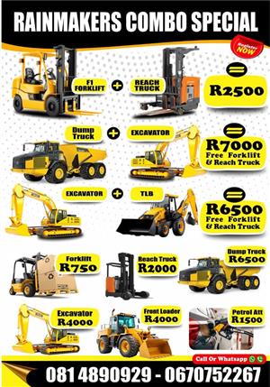 DUMP TRUCK + EXCAVATOR 