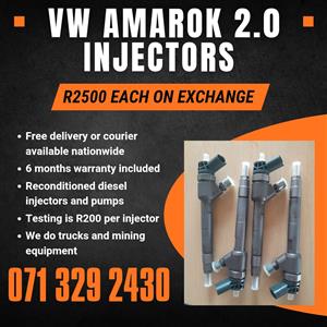 VW AMAROK 2.0 INJECTORS FOR SALE WITH WARRANTY 